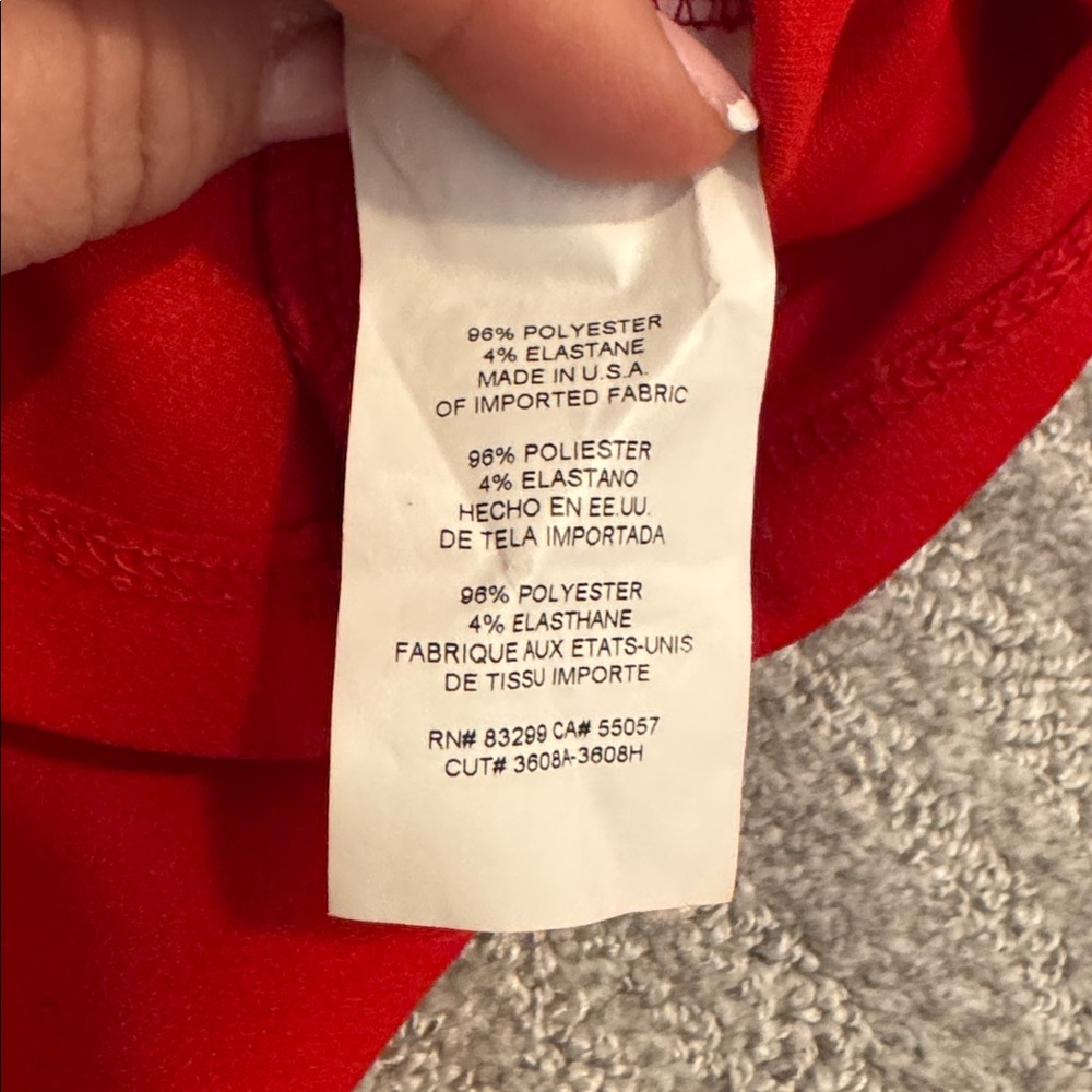 Express Red Puff Sleeve Top - Picture 7 of 7